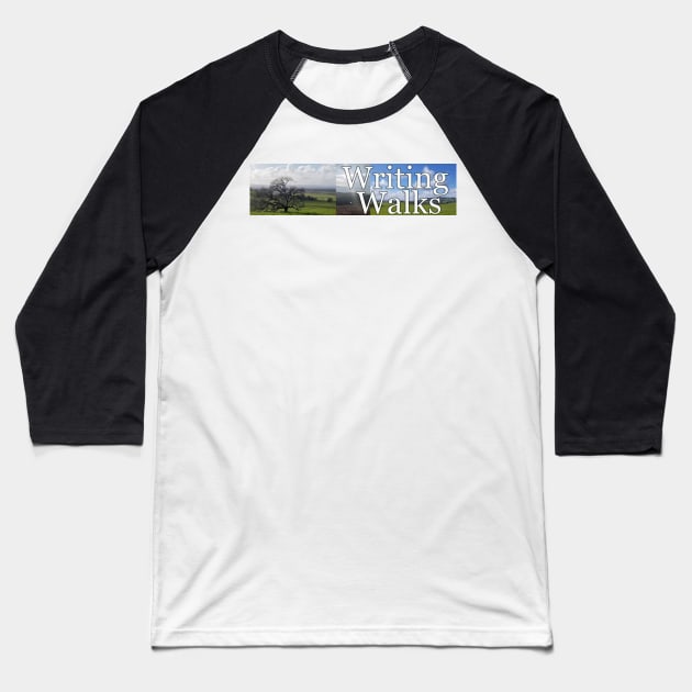 Writing Walks Banner Baseball T-Shirt by The Ostium Network Merch Store